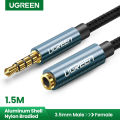 Ugreen Jack 3.5 mm Audio Extension Cable for Huawei P20 lite Stereo 3.5mm Jack Aux Cable for Headphones Xiaomi Redmi 5 plus PC Computer iPod. 