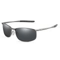 LongKeeper New Polarized Sunglasses Men Brand Designer Metal Alloy Sun Glasses Male Black Sun Glasses Driving Anti-UV400. 
