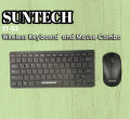 Suntech Wireless Keyboard And Mouse Combo Set Intelligent connection 2.4G with 10 meters Range.