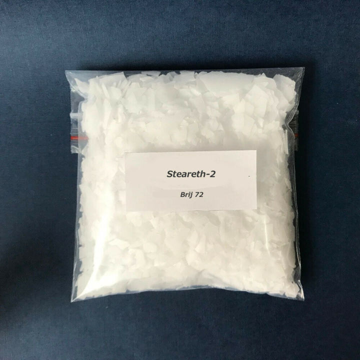 100g Steareth-2 Flakes - Cosmetic Emulsifier Ingredient Made in England Brij 72