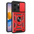 Quiberk for Infinix Hot 40 / Hot 40 Pro Phone Case Slide Camera Cover Magnetic Kickstand Hard Shockproof Armor Back Casing. 