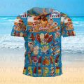 Men's Summer Shorts Sleeve Shirts Ice Shirt 3d Printed Men's T-Shirt.