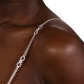 Stonefans 2Pcs Simple Rhinestone Bra Straps for Women Wedding Luxury Shiny Infinity Symbol Straps Chain Lingerie Body Jewelry. 