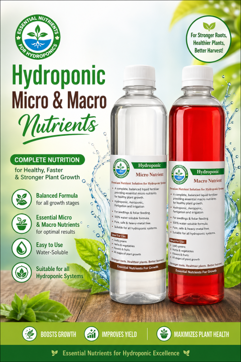 Liquid Plant Food For Soilless Growing & Foliar Feeding. {Not for aquarium}
