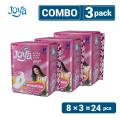 Joya Sanitary Napkin - Wings Extra Heavy Flow - 8 Pads Pack - Panty/Wings System - Combo of 3 Pack - 24 Pads - pad. 