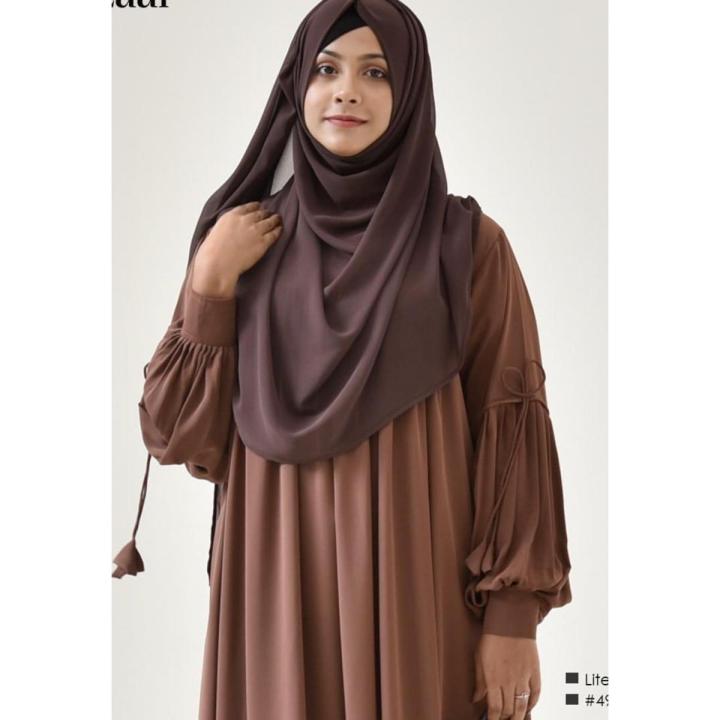 Indispensable -Dubai Cherry Georgette Borka for Women New High-Quality Mohua Borka Dubai Charry Fabric Abaya Burqa, For Muslim Women- Innovative