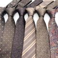 Tie for Men Formal Business 8cm Wide Striped Dot Professional Wedding Necktie.