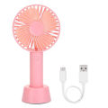 Mini Rechargeable Usb Charging Portable Handheld 3 Gear Speed Desktop Fan - Charger Fan - Hand Fan. 