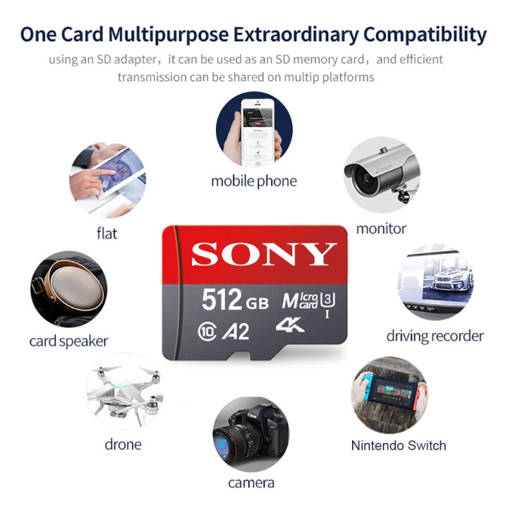 SONY%20Micro%20SD%20Card%20High%20Speed%20Original%20Memory%20Card%20128GB%2064GB%20256GB%20512GB%201TB%20MicroSD%20Flash%20Card%20For%20CellPhone%20Camera%20Table%20PC%20-%20Image%204