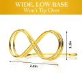 Table Number Holder Stands 12 Pack - Wedding Seating Labels Placecard Clips Photo Picture Cards Display Stand Gold. 