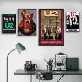 Rock Band Star U2 Music Poster No Framed Kraft Club Bar Paper Vintage Poster Wall Art Painting Bedroom Study Stickers. 