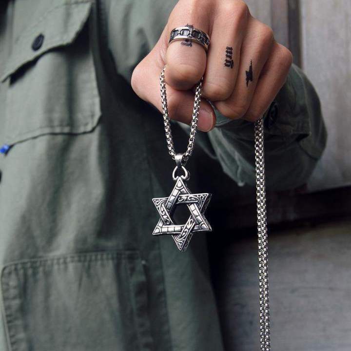 Fashion%20Simple%20Star%20Necklace%20Jewelry%20For%20Men%20-%20Image%204