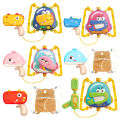 Children's cartoon water spray toys super large capacity baby outdoor beach water interactive rafting backpack shooting water toys. 