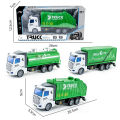 GC Kids Pull Back Car Model Simulation Container Sanitation Vehicle Garbage Truck Toys Engineering Vehicles For Kids Gifts.