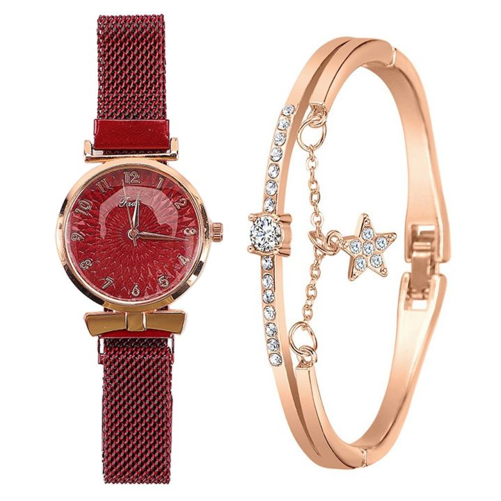 Fashion%20Women%20Watches%20Luxury%20Magnet%20Buckle%20Flower%20Rhinestone%20Watch%20Ladies%20Quartz%20Wrist%20Watch%20Bracelet%20Set%20Reloj%20Mujer%20-%20Image%206