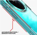 ikkme Back Cover for Vivo T4 5G / iQoo Z10 5G PC + TPU Clear Transparent Raised Edges Shockproof Protective Phone Bumper Case(Transparent).