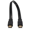 Short HDMI Male to Male Plug Flat Cable for Audio Video HDTV TV PS3. 