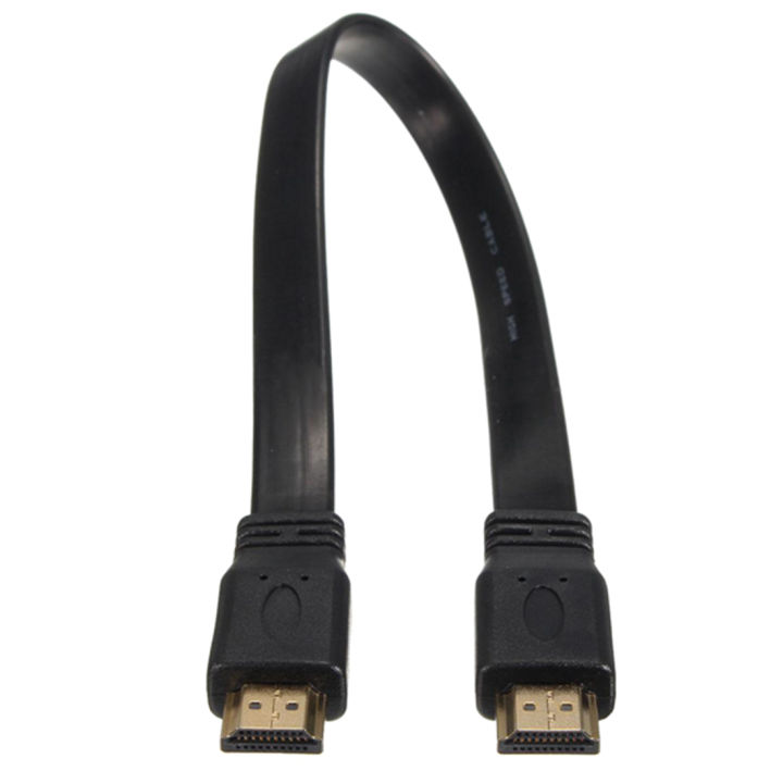 Short%20HDMI%20Male%20to%20Male%20Plug%20Flat%20Cable%20for%20Audio%20Video%20HDTV%20TV%20PS3%20-%20Image%202