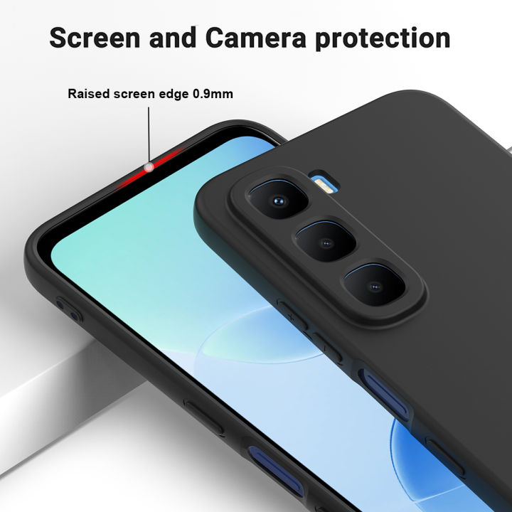 Infinix%20Hot%2060%20Pro%20Plus%20Silicone%20Matte%20Flexible%20Soft%20Phone%20Case%20-%20Black%20-%20Phone%20Back%20Cover%20-%20Image%203