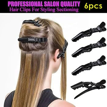 6pcs Professional Multicolor Hair Sectioning Crocodile Hairdressing Clips for Women