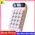 1 Set Green Axis Calculator Rounded Texture Mathematical Calculations ABS 10-Digit Mechanical Key Calculator for School. 