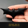 【Mary DAI Store】3D Car Stickers Cool Metal Bat Logo Car Styling Batman Badge Emblem Tail Motorcycle Car Automobiles. 