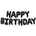 Happy Birthday Foil Balloon - Black.