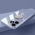 New Phone Case For Tecno Spark Go 2024 Cover Soft 6D Electroplating Antioxidant Ring Bracket Attraction for Tecno Spark Go 2024 Case. 