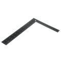90° Low Measurement Error Thick Steel Wear-resistant Durable Right Angle Square Ruler Measuring Angle Right Angle Stainless Steel Corrosion Resistance Rust Proof 200x300mm. 