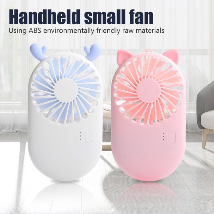 Summer%201Pc%20Cute%20Portable%20Mini%20Fan%20Handheld%20Usb%20Chargeable%20Desktop%20Fans%203%20Mode%20Adjustable%20Summer%20Cooler%20For%20Outdoor%20Travel%20Office%20-%20Charger%20Fan%20-%20Image%202
