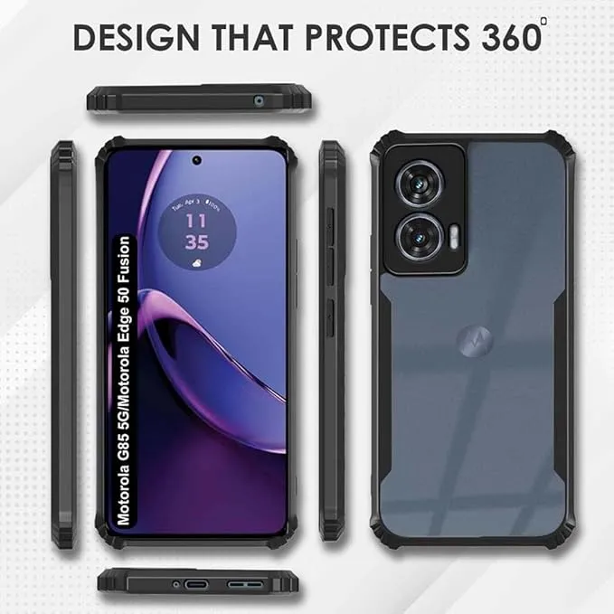 For Motorola Moto G84 5G Case, Clear Silicone Gradient Shockproof Phone Cover