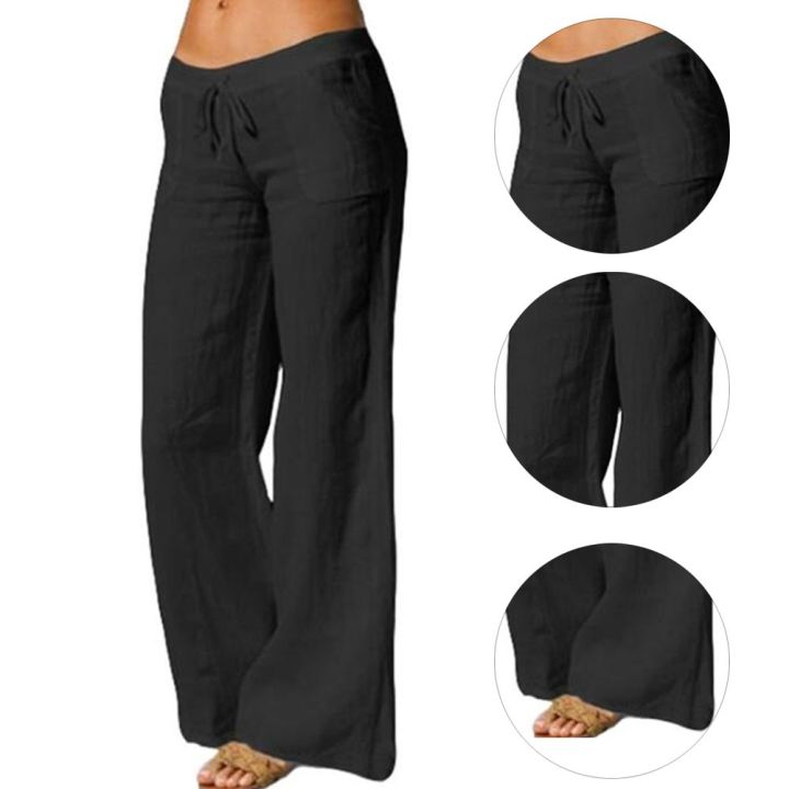 Fashion%20Pants%20Women%20Cotton%20Linen%20Pants%20Wide%20Leg%20Pantalon%20High%20Waist%20Drawstring%20Loose%20Pants%20Large%20Size%205XL%20Casual%20Female%20Trousers%20-%20Image%206