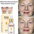 ROREC White Rice Serum Reduces Wrinkles and Lighten Dark Spots Pore Minimizer Anti- Aging Face Moisturizer Skin Lightening - 15ml.