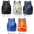 Basketball bag drawstring pocket, independent shoe compartment, swimming bag, can be printed with graphic LOGO, outdoor sports, picnic backpack. 