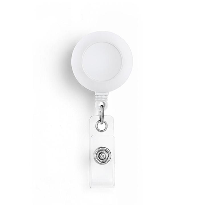 1 PC Retractable ID Card Holder Yoyo Clip - White