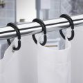 24 PCS Shower Curtain Rings Plastic Shower Curtain Hooks for Bathroom Shower Rod. 