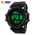SKMEI New Men Outdoor Sports Watches Countdown Digital Watch 2Time Alarm 5Bar Fashion Waterproof Wristwatches 1384.