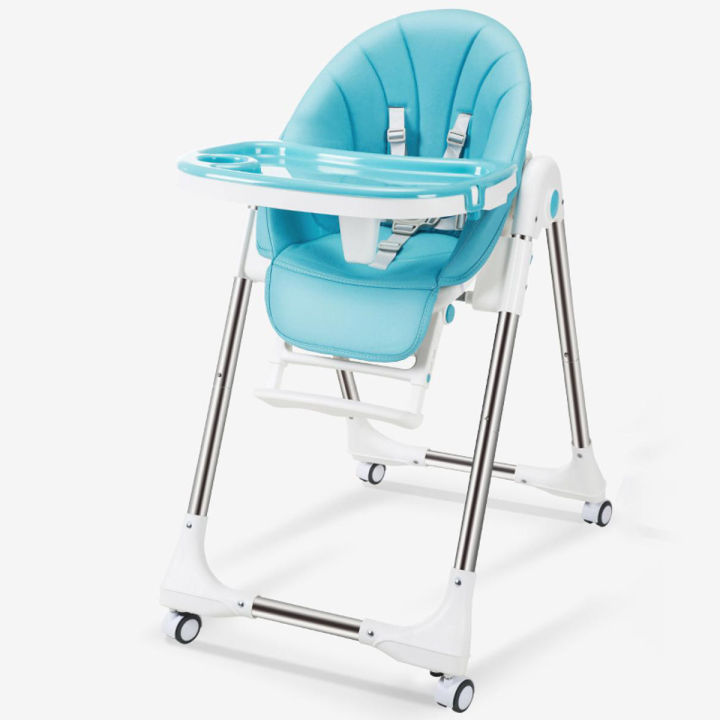 Baby High Chair Baby Plastic Dining Table High Chair Baby Feeding Chair With Wheel