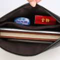 Men's Handbag Soft Authentic Leather Tactile Feel Large Capacity Clutch Casual Clutch Men's Wallet Envelope Package Fashion.