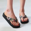 Slippers Platform Flip-flops Sandals Satin Beach Fashion Rainbows For Women Flip Flops House Flip Flops For Women Arch Support. 