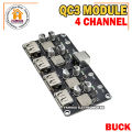 USB 4Channel QC3.0 QC2.0 DC-DC Buck Converter Charging Step Down Module 6-32V 9V 12V 24V to Fast Quick Charger Circuit Board 5V. 