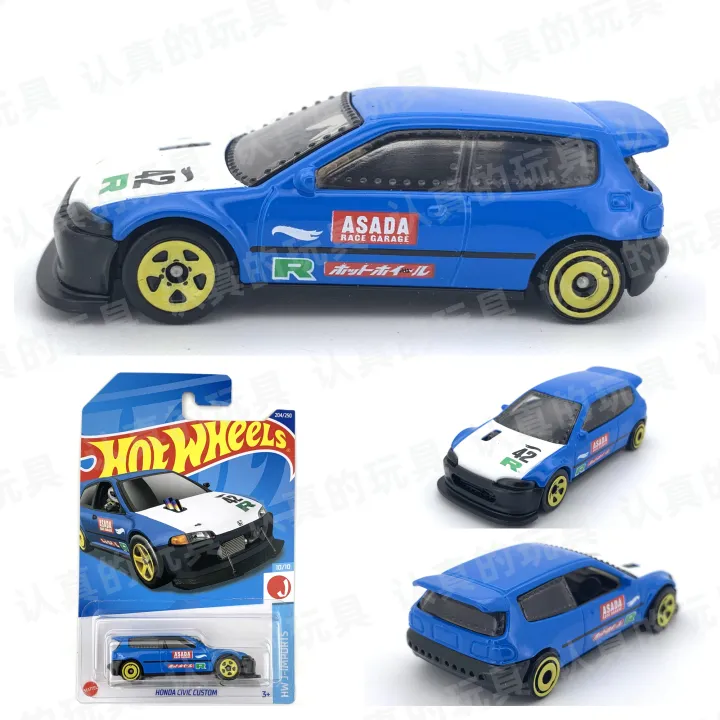 Hot%20Wheels%20(Mainline)%20Honda%20Civic%20Custom%20Blue,%20Scale%20-%201:64%20-%20Image%203