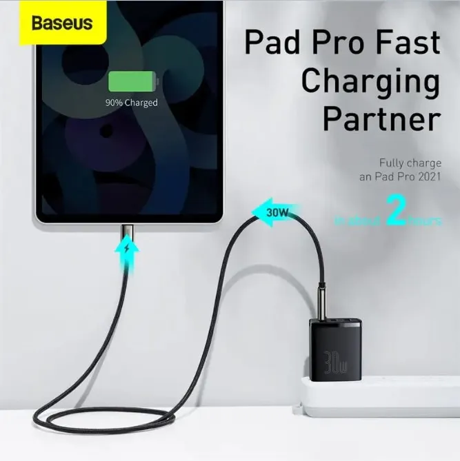BASEUS%20Compact%20Quick%20Charger%202U+C%20Three%20Ports%2030W%20Travel%20Power%20Adapter%20US%20Plug%20-%20Image%205
