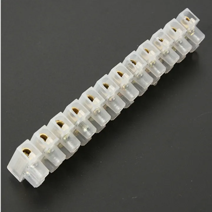 10Amp%2012Way%20Heavy%20Duty%20AC%20220v%2010A%2012%20Way%20Electrical%20Screw%20Terminal%20Connector%20PVC%20Plastic%20Barrier%20Terminal%20Block%20Cables%20Strip%20-%20Image%206