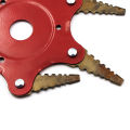 S-Shape New Style Toothed Mower Blade Lawn Mower Accessories Farm-Oriented Six Leaf Cyclone Blade. 