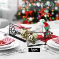 6x Reserved Table Signs Decoration Standing Reservation for.