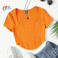 Trendy Cotton Crop Top Blouse for Women - Comfortable and Stylish.