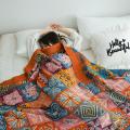 European Throw Blanket - Cotton Gauze Sofa Towel for Spring and Summer, Office Nap, Air Conditioning Blanket, King Size Bedspread. 