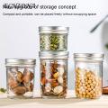 Nut Storage Container Large Capity Glass Sealed Jar with Airtight Lid Multifunctional Storage Container for Fruit Jam Nuts Tea 500ml Sealed Jar with Silicon Seal. 