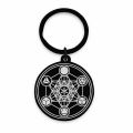 Metatron Cube Necklace Sacred Geometry Seals Of Archangel Angel Sigil Pendant Stainless Steel Occult Amulet Solomon Necklace.